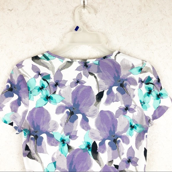 NWOT Croft & Barrow floral top whimsical Cottagecore - Picture 7 of 9